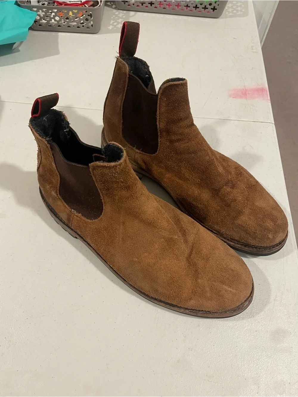 Men's Brown Suede Chelsea Boots